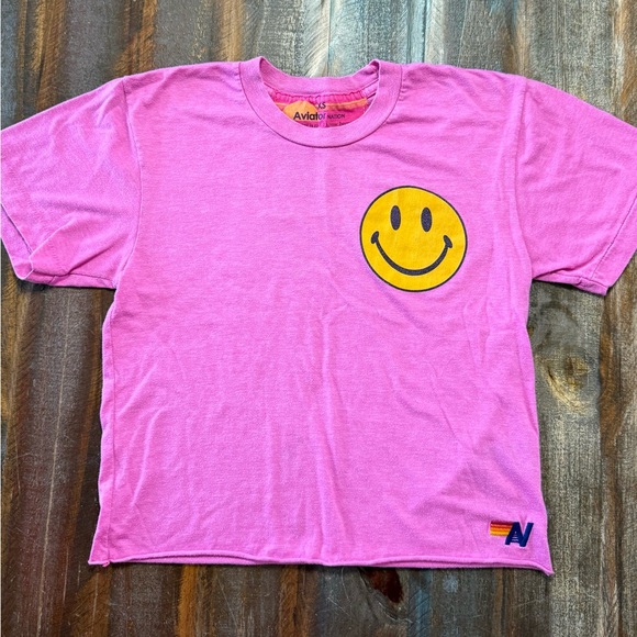 Aviator Nation SMILEY 2 BOYFRIEND TEE EUC - Picture 1 of 4